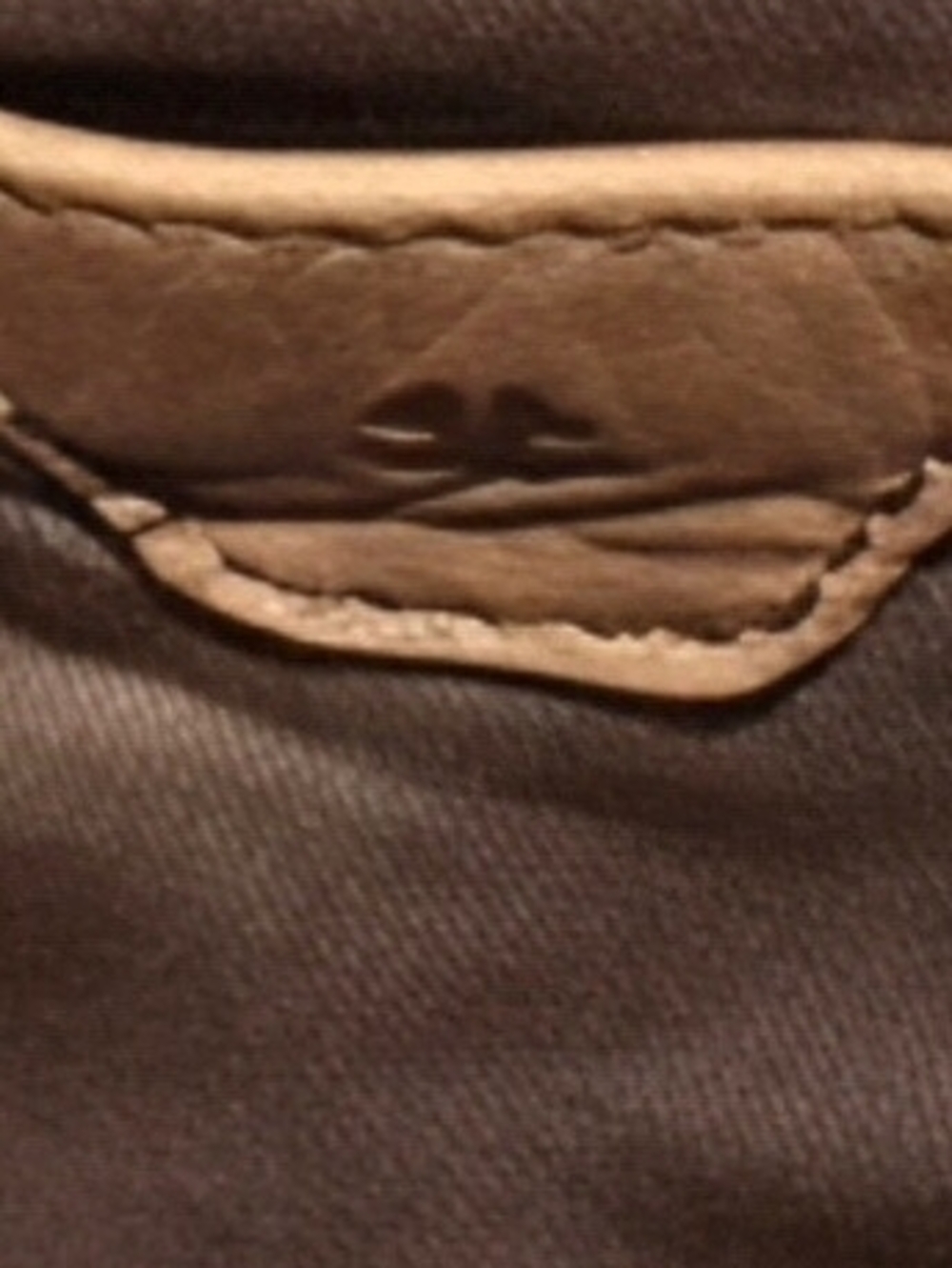 Vintage Lucky Brand Mini Leather Drawstring Bucket Crossbody Bag Tan Boho Y2K. - Picture 8 of 10